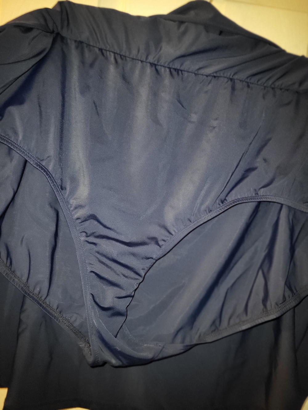 Women's ROAMANS Slightly Used Navy Blue Elastic Waist Swimskirt - Picture 5 of 6